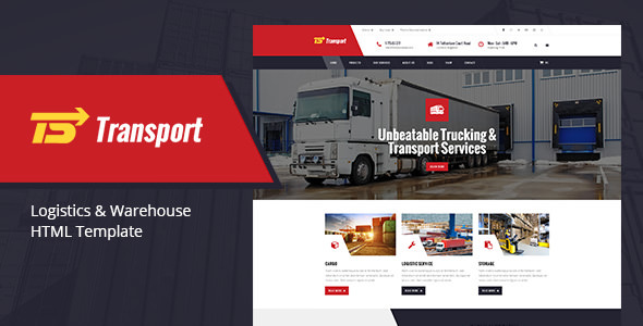  Transport - Logistics warehousing HTML template