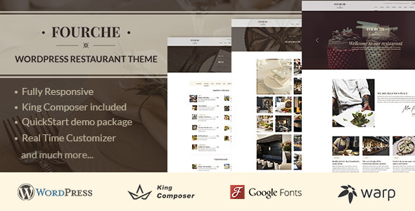  Fourche v1.1.4 - Restaurant Cafe WordPress Theme