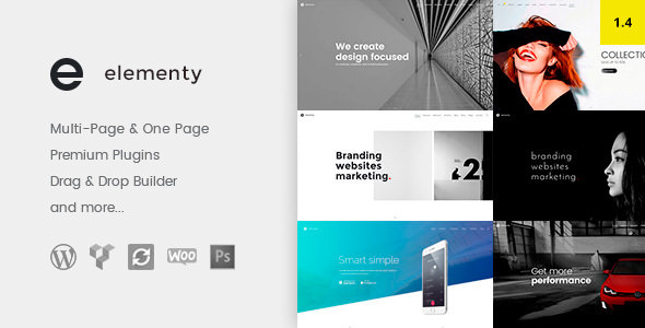 Elementy - Multipurpose One & Multi Page WordPress Theme