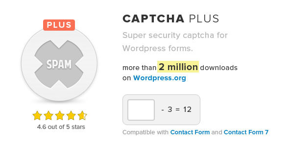 Captcha Plus 验证码WordPress插件