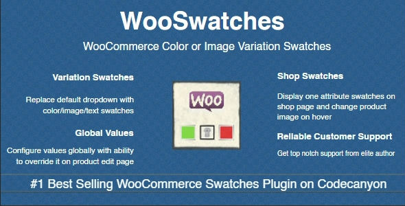 WooSwatches - 可变商品属性切换插件编辑器