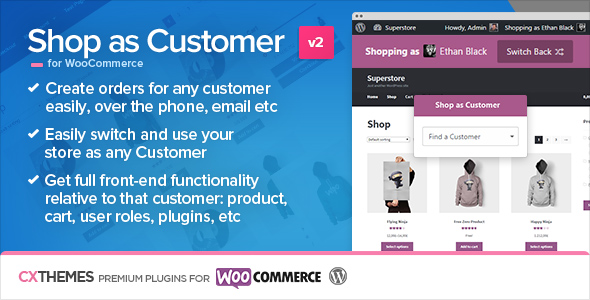 Shop as Customer for WooCommerce 模拟顾客下单插件