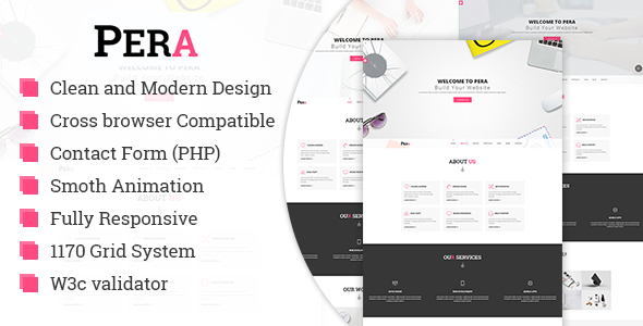 Pera - 创意机构展示HTML5模板