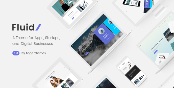 Fluid - Startup and App Landing Page Theme