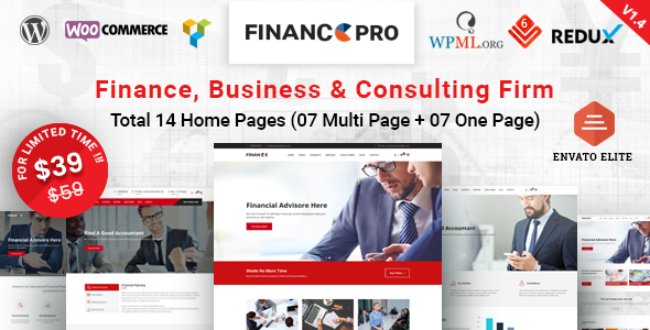 Finance Pro v1.8.5 - Business & Consulting WordPress Theme