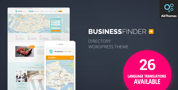 Business Finder - Directory Listing WordPress Theme