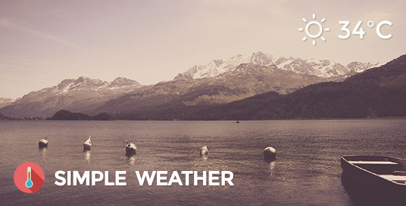 Weather - Simple WordPress Shortcode & Widget