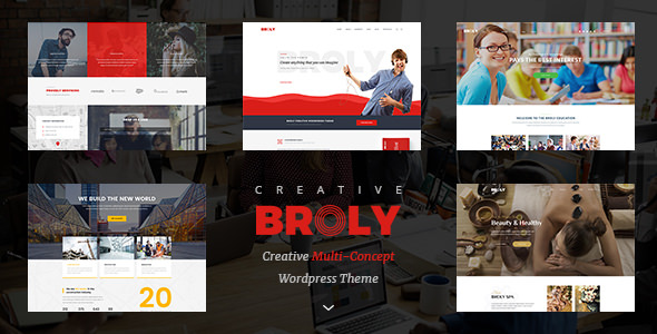 Broly - 创意多用途网站模板WordPress主题