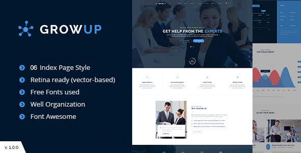 GrowUp v1.0.0 - 企业商务WordPress主题
