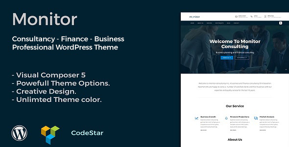 Monitor v1.0 - 商务咨询WordPress主题