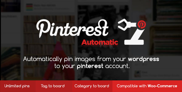 Pinterest Automatic Pin Wordpress插件
