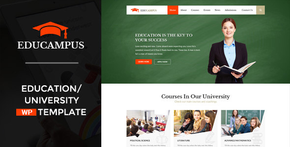 Educampus - 教育培训网站模板WordPress主题