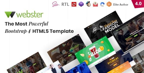 Webster - Responsive Multi-purpose HTML5 Template