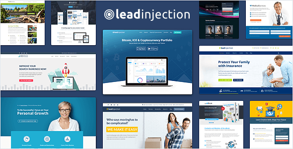 Leadinjection - 着陆页网站模板WordPress主题