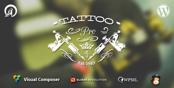 Tattoo Pro - 纹身商店WordPress主题