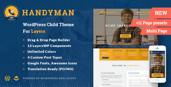 Handyman v1.4.4.4 - 工匠商业WordPress主题