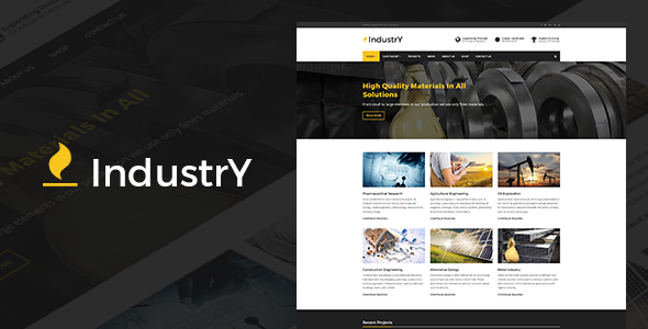 Industry - Factory, Company And Industry WP Theme