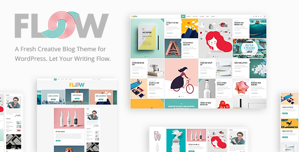 Flow - 创意极简资讯新闻博客网站WordPress主题