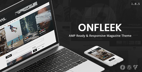 Onfleek - 新闻杂志AMP网站模板WordPress主题