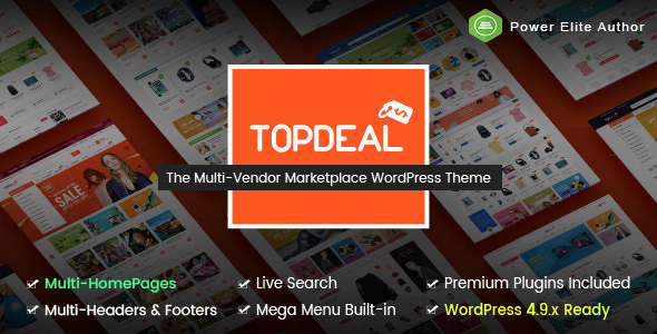 TopDeal - 多供应商在线商店WordPress主题