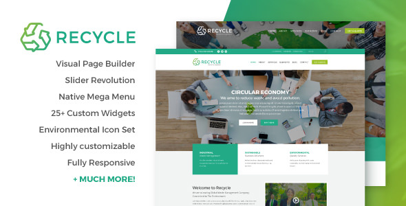 Recycle v1.7 - 绿色环保企业WordPress主题