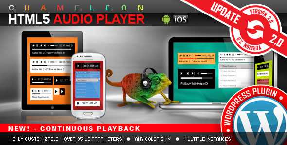 HTML5 Audio Player WordPress Plugin HTML5音频播放器插件