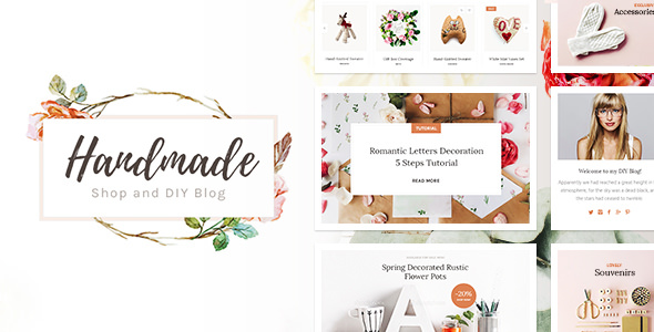 Handmade Shop - Handicraft Blog & Store Creative WordPress Theme