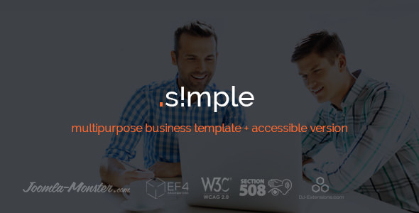 JM Simple v1.03 - 多功能商务Joomla模板