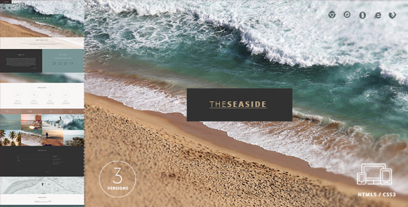 Seaside - 创意单页旅游酒店网站HTML模板