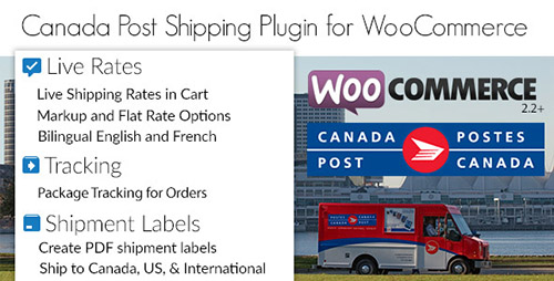 Canada Post Woocommerce Shipping Plugin 加拿大邮政包裹跟踪插件