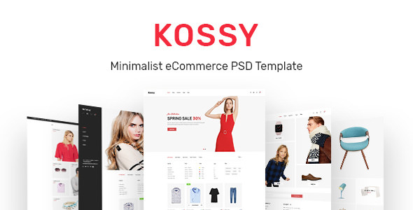 Kossy v1.0 - 极简电子商务PSD模板