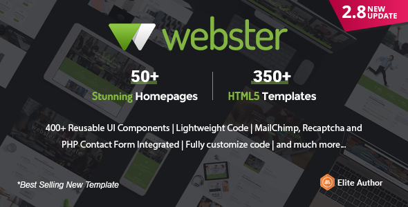 Webster - 响应式多用途HTML5企业网站模板