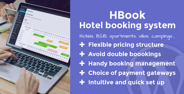 HBook - 酒店预订系统网站WordPress插件