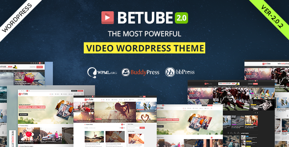 Betube - 新闻视频网站模板WordPress主题