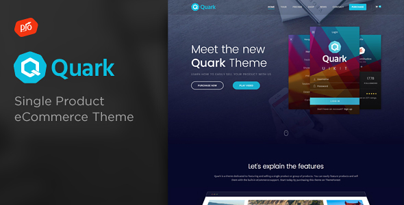 Quark - 单一产品电子商务WordPress主题