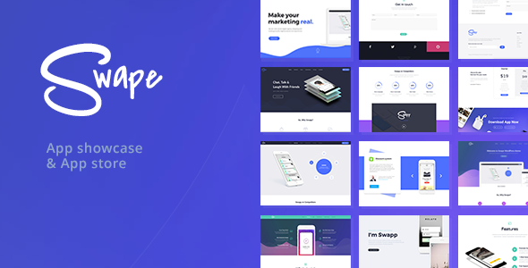 Swape - App Showcase & App Store Theme