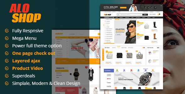 Alo Shop v1.2 - 超市商场Magento2主题