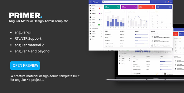 Primer v3.1.1 - 后台管理HTML模板