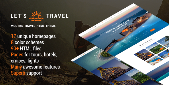 Let's Travel v1.1.1 - 响应式旅游预订HTML模板