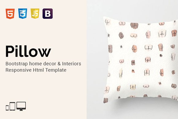 Pillow v1.0 - 家居装饰HTML5模板