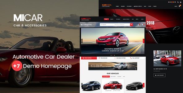 Micar - 汽车经销商网站模板WordPress主题