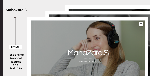 MahaZara.S v1.0 - HTML Personal Resume and Portfolio