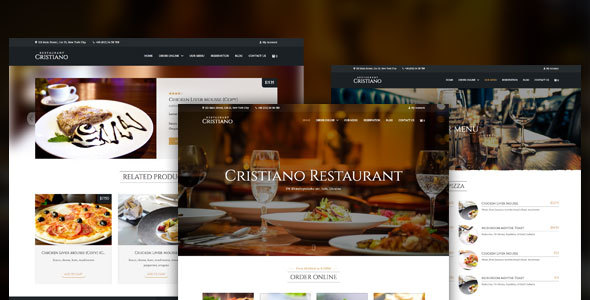 Cristiano Restaurant v3.6.1 - 咖啡厅/餐厅WP主题