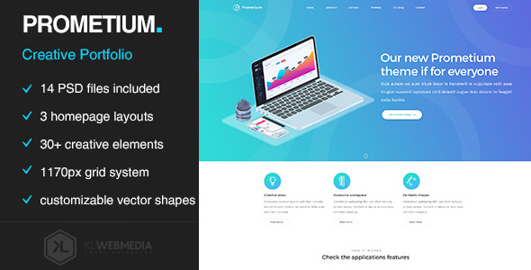 Prometium v1.0 - Multi-Purpose PSD template