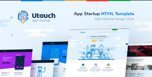 Utouch - 用于IT启动着陆页HTML模板