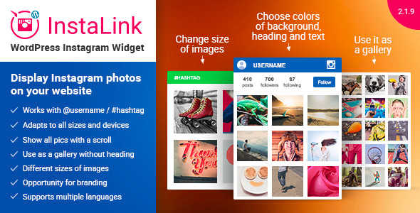 Instagram Widget - Instagram 图片展示插件