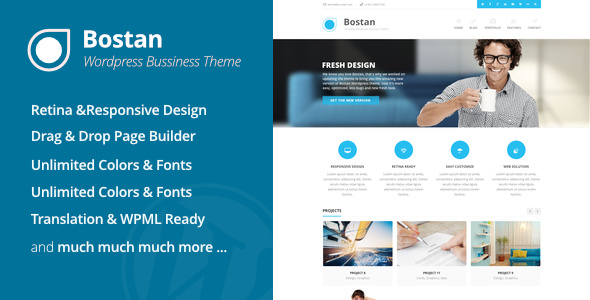 Bostan Business v5.540 - 多用途商业WordPress主题