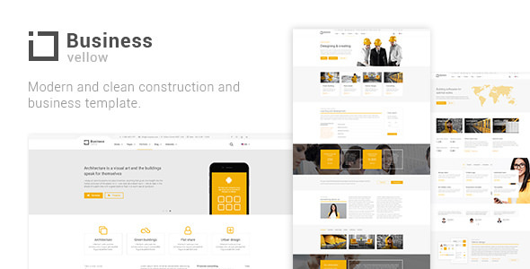 Yellow Business - 建筑施工HTML模板