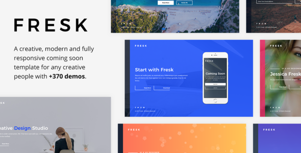 Fresk v1.0.1 - 创意即将推出HTML模板