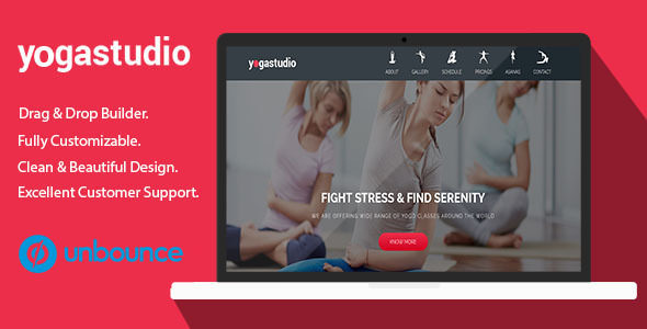 Yoga Studio v1.0 - 瑜伽健康HTML着陆页